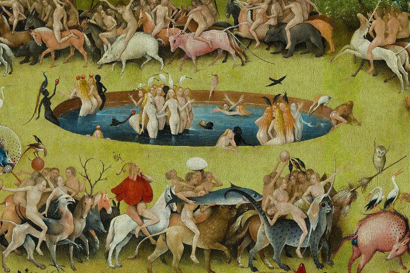 Fragment obrazu "Ogród rozkoszy ziemskich".