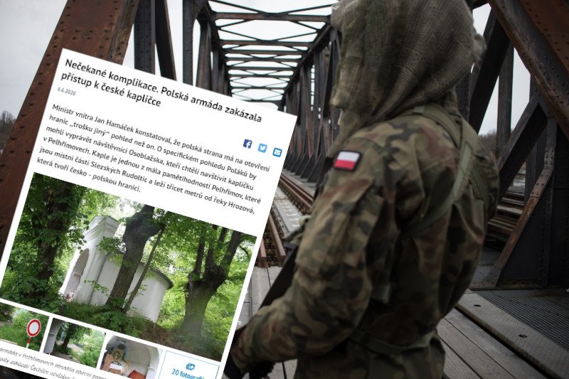 Polscy żołnierze "zajęli" kapliczkę w Czechach.