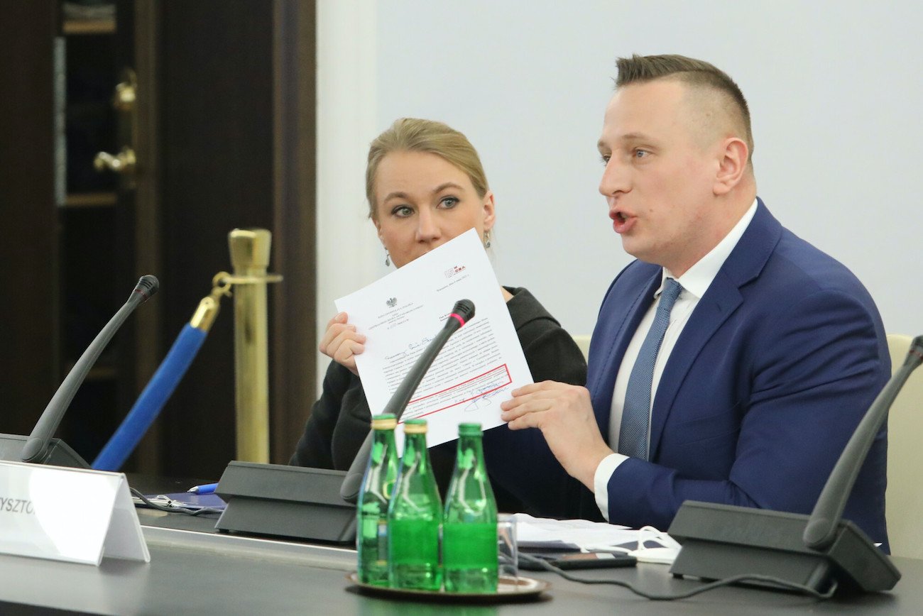 Krzysztof Brejza przed senacką komisją ds. Pegasusa.