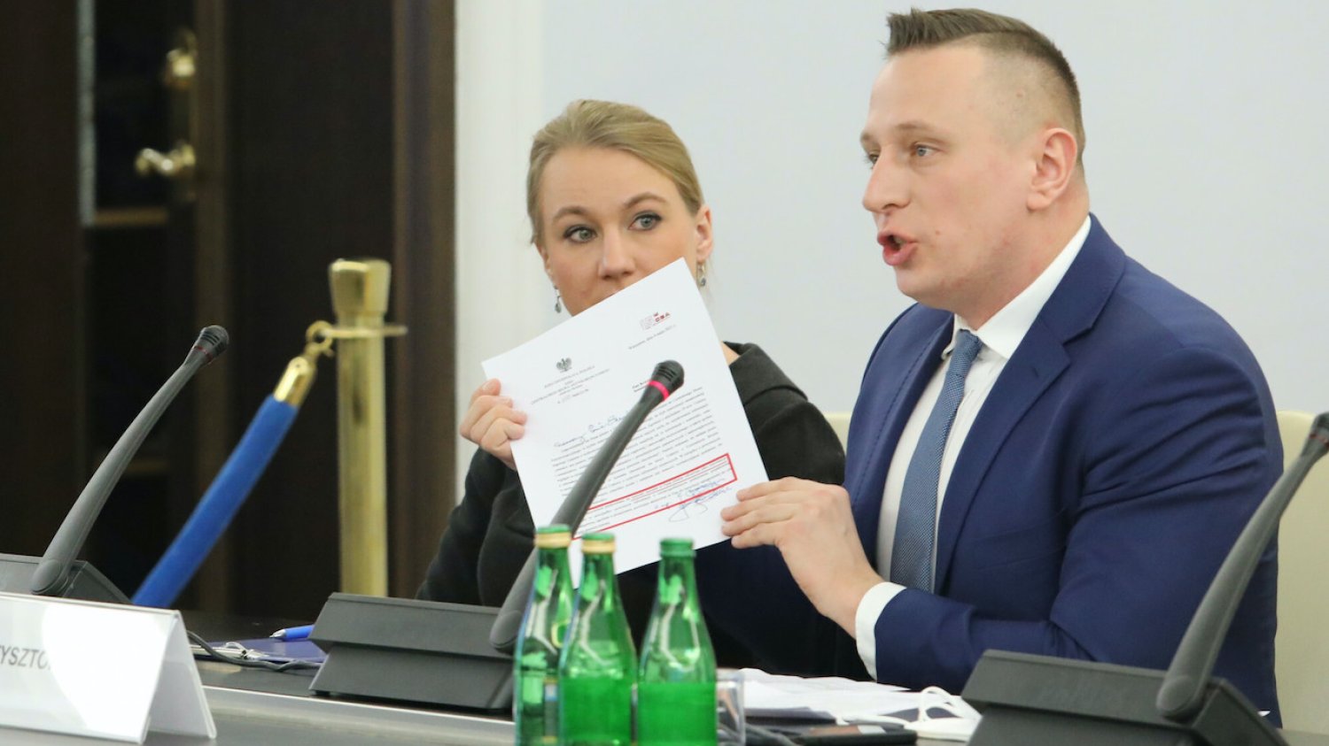 Krzysztof Brejza przed senacką komisją ds. Pegasusa.
