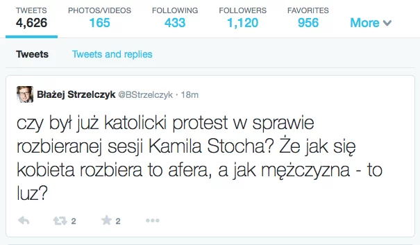 Dziennikarz Tygodnika Powszechnego pyta o brak reakcji środowisk prawicowych na akty polskich skoczków.