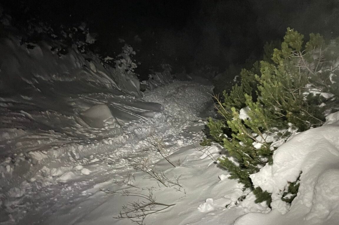 Tatry. Miejsce zejścia lawiny, która porwała wspinaczy z Polski