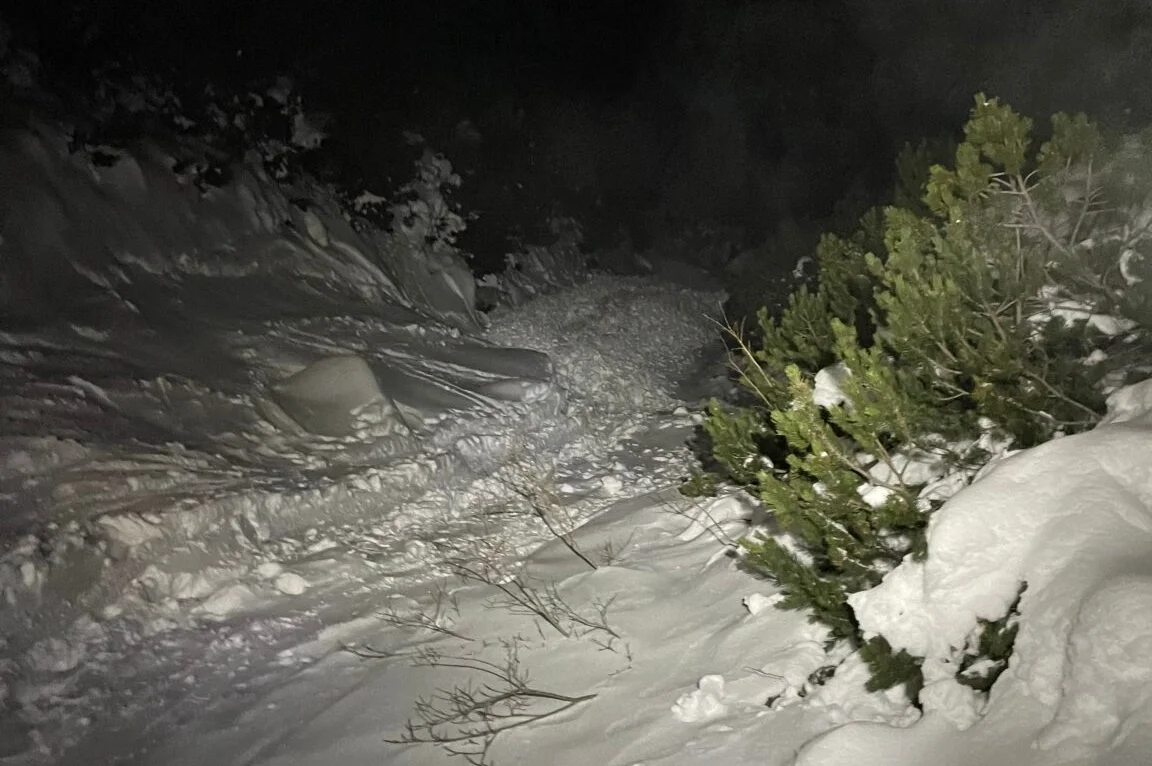 Tatry. Miejsce zejścia lawiny, która porwała wspinaczy z Polski
