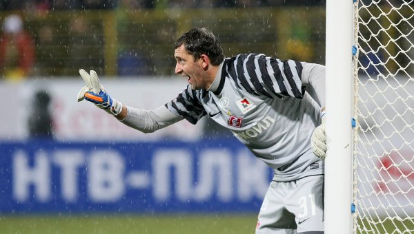 Dikan - bramkarz Spartaka Moskwa i reprezentacji Ukrainy, wieczorem najbardziej zapracowany człowiek na boisku?