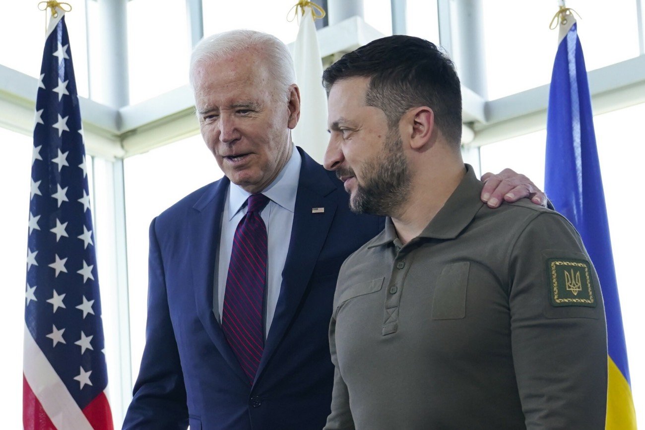Joe Biden i Wołodymyr Zełenski