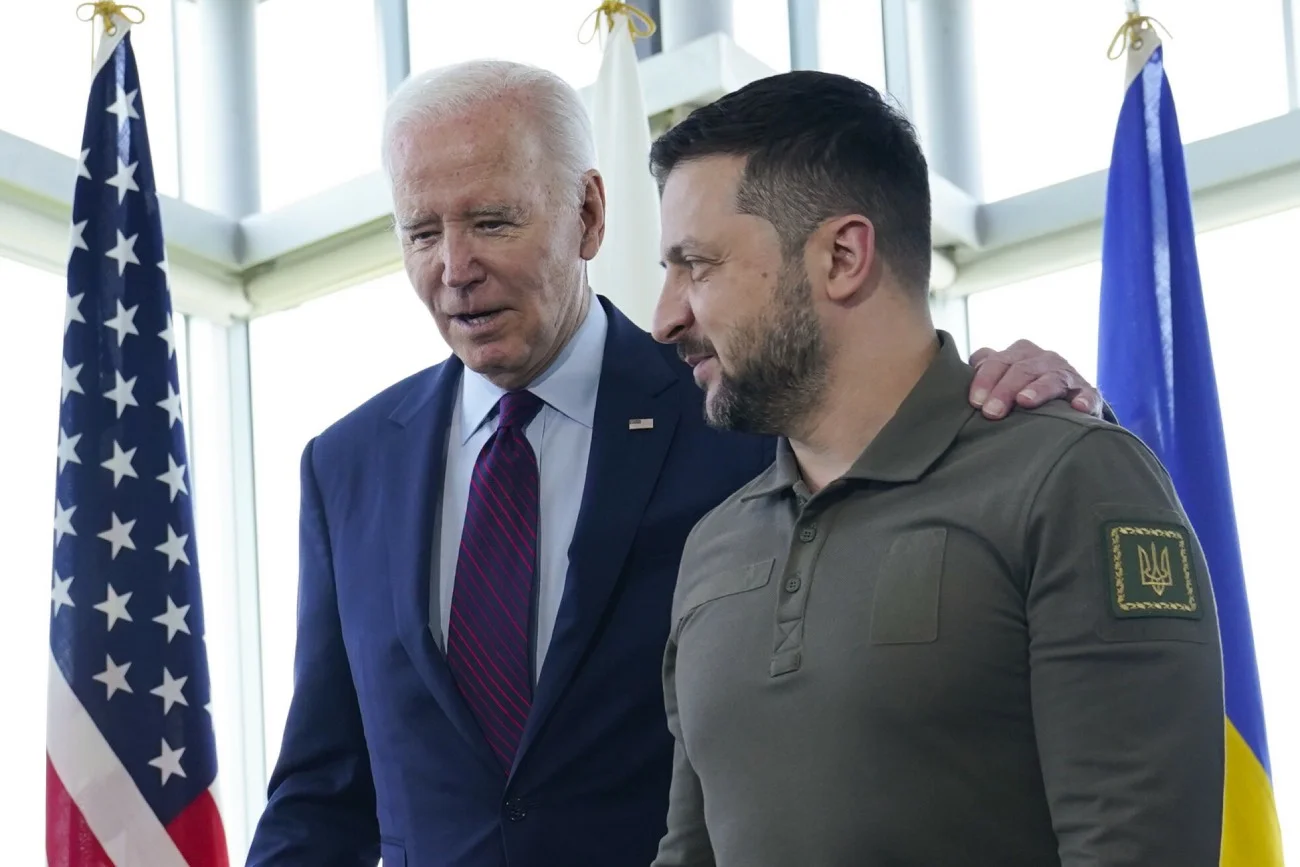 Joe Biden i Wołodymyr Zełenski