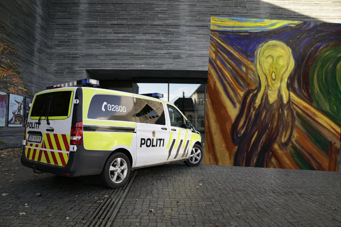 Aktywistki próbowały przykleić się do obrazu "Krzyk" Edvarda Muncha, który znajduje się w muzeum w Oslo Aktywistki próbowały przykleić się do obrazu "Krzyk" Edvarda Muncha, który znajduje się w muzeum w Oslo