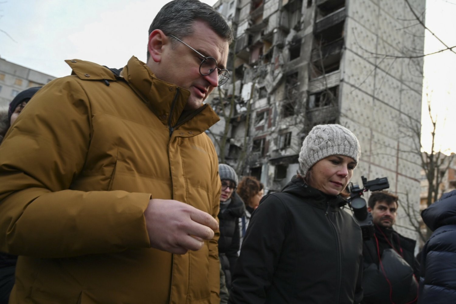 Szefowie MSZ Niemiec i Ukrainy w Charkowie.