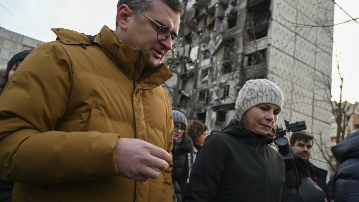 Szefowie MSZ Niemiec i Ukrainy w Charkowie.