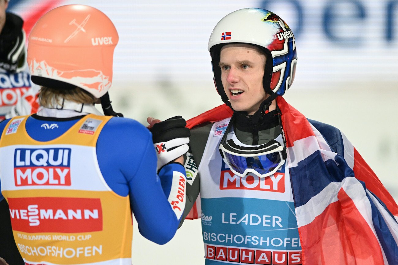 Halvor Egner Granerud zareagował na wiadomość Dawida Kubackiego.