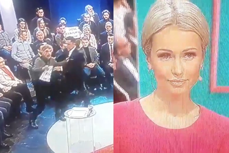 Magdalena Ogórek w pierwszej chwili nie wiedziała, co zrobić.