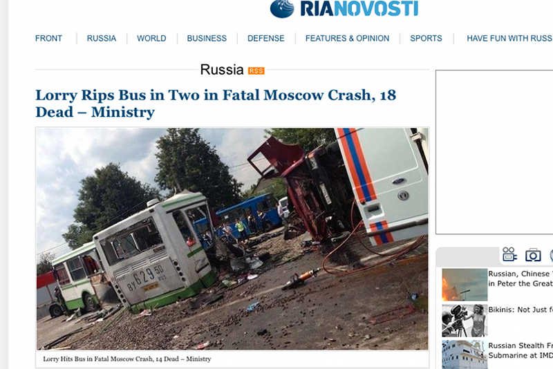 Poniedziałek ogłoszono dniem żałoby w obwodzie moskiewskim. To reakcja na katastrofę, w której zginęło 18 osób.