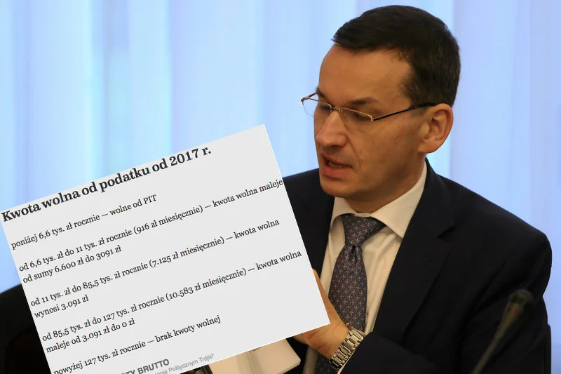 Zyskają ci, którzy prawie nie pracują. Stracą "bogacze" z 7 tys. zł brutto. Oto na czym polegają pomysły Morawieckiego