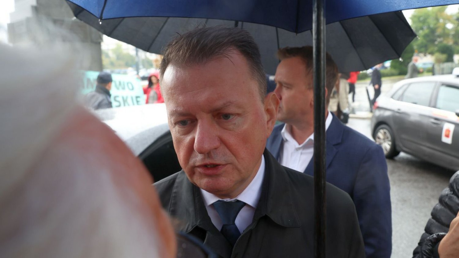 Mariusz Błaszczak wzburzył się podczas miesięcznicy smoleńskiej
