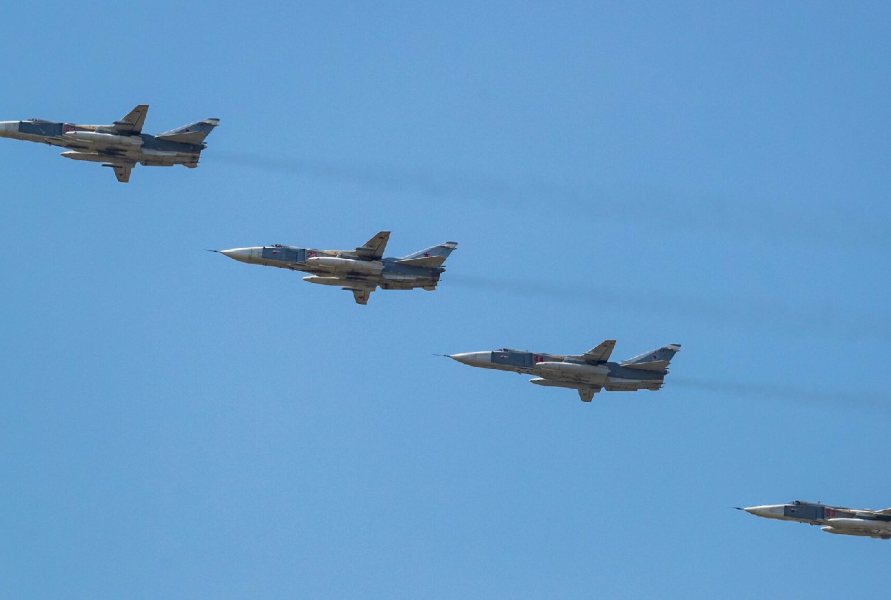 Obwód Kaliningradzki. Bombardowanie tuż przy granicy polsko-rosyjskiej.