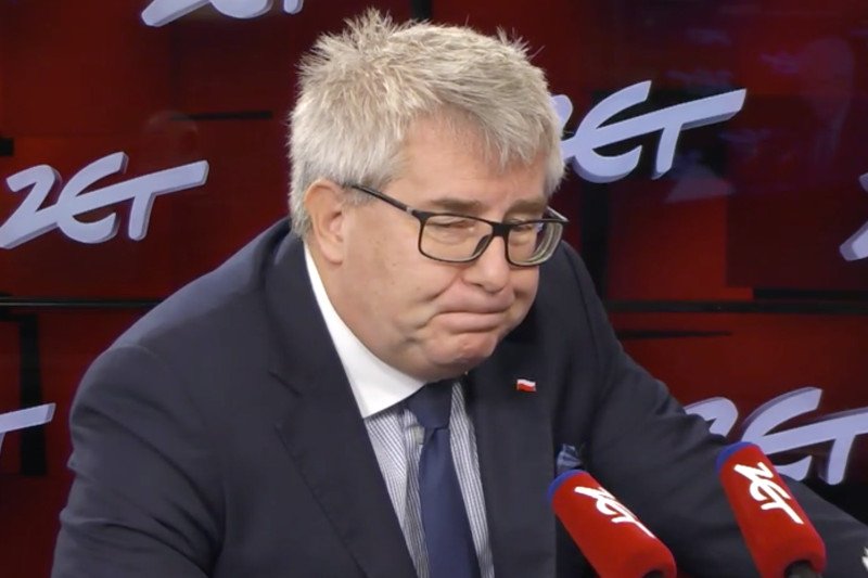 Ryszarda Czarneckiego zdenerwowały pytania o załatwianie pracy dla syna.