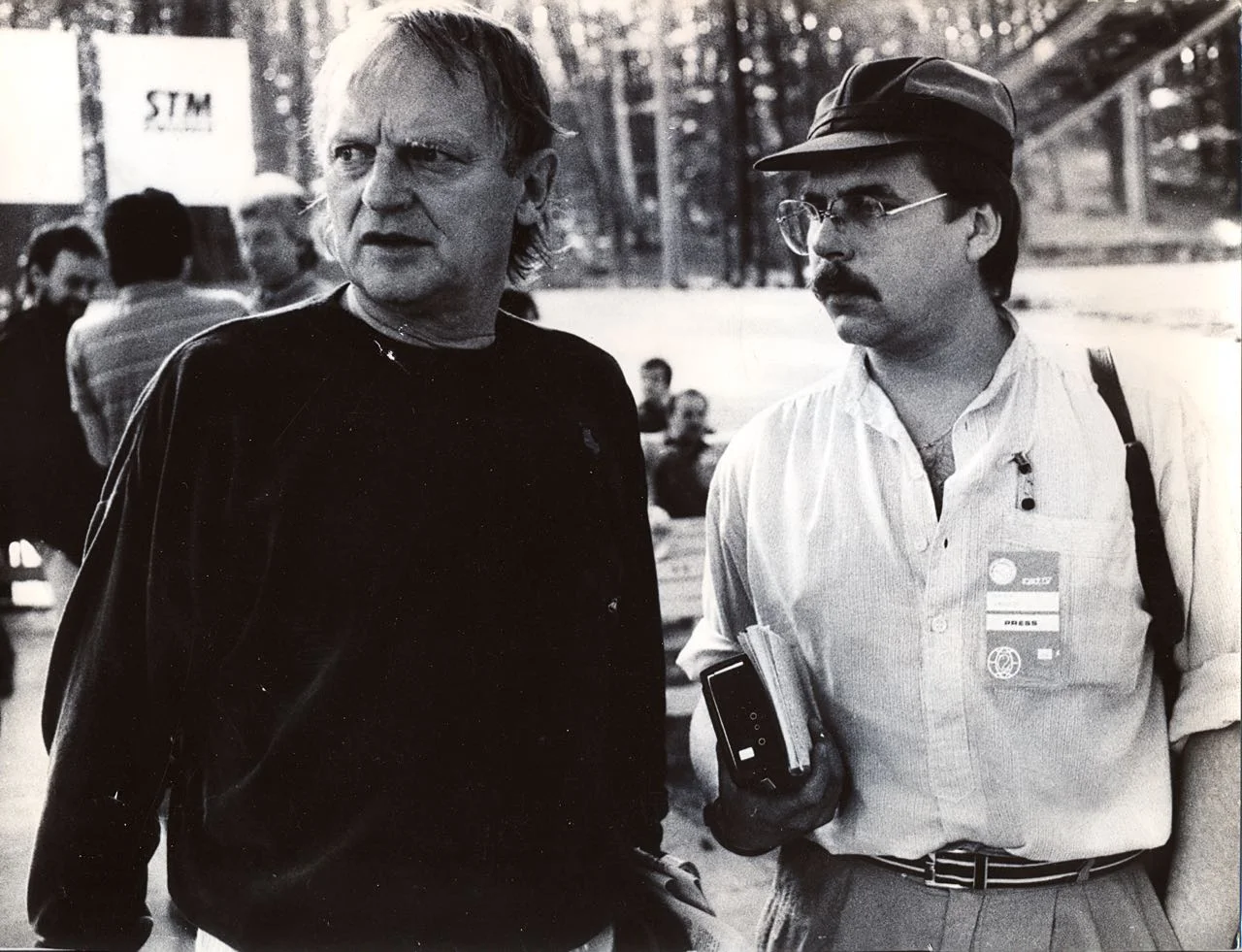 Autor z Jerzym Gruzą. Sopot 1987 r.