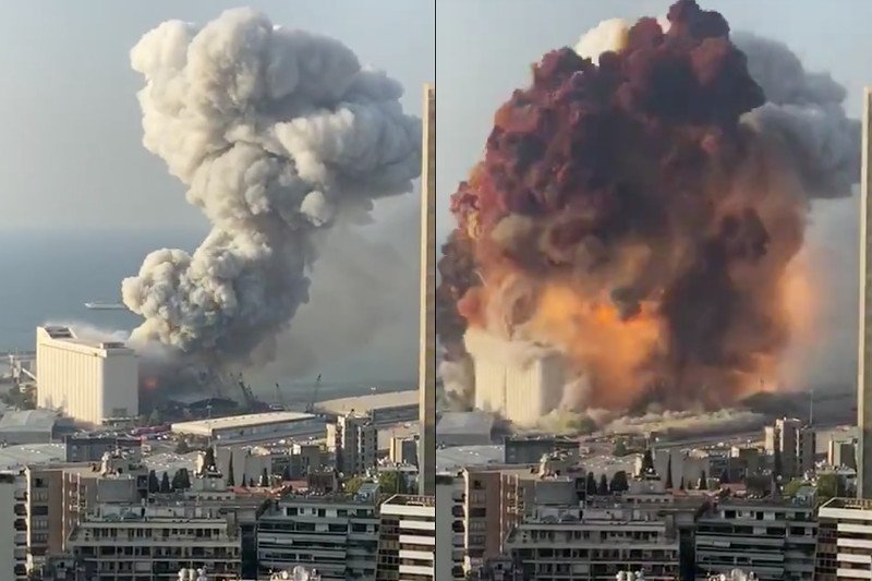 Eksplozja w Bejrucie. Libańskie media: wybuch nastąpił po spawaniu drzwi.