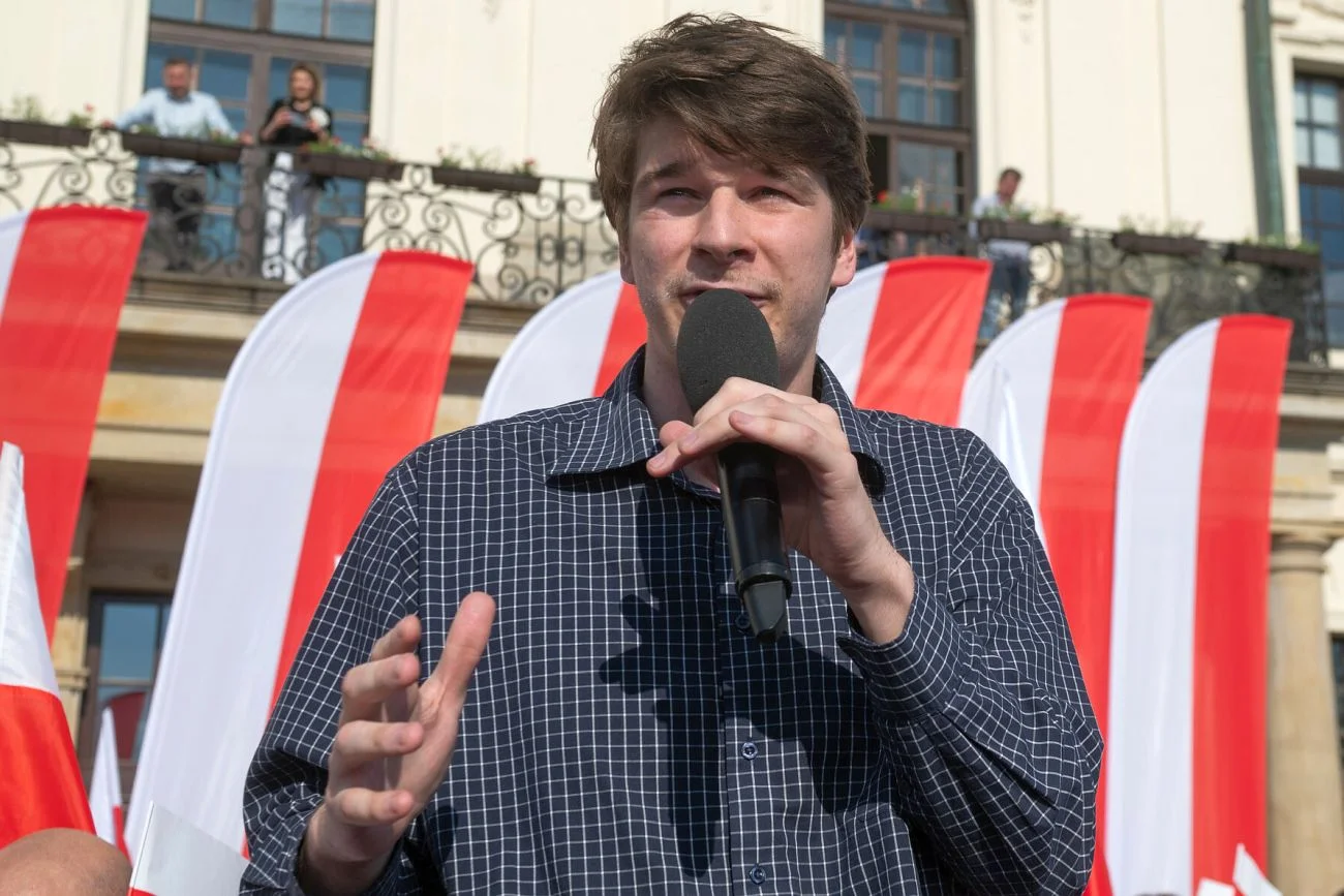 Daniel Nawrocki twierdzi, że doniesienia o przeszłości jego ojca "tylko go wzmocnią"