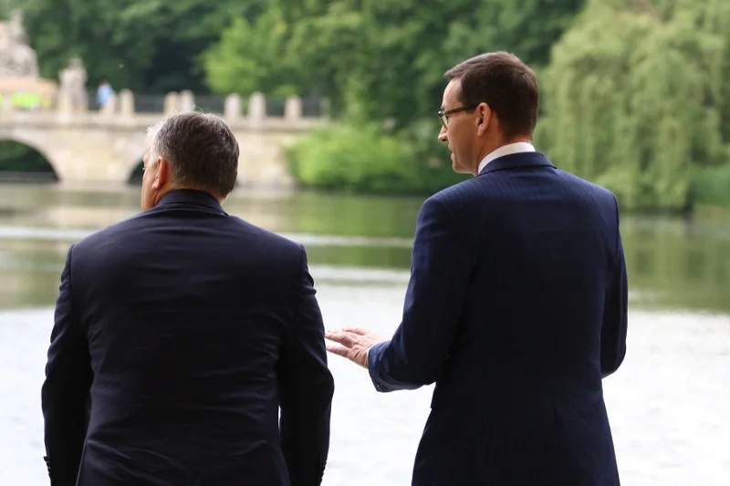 Podczas wspólnej konferencji premierów Węgier i Polski pytania mogli zadawać tylko dziennikarze związani z obozem dobrej zmiany.