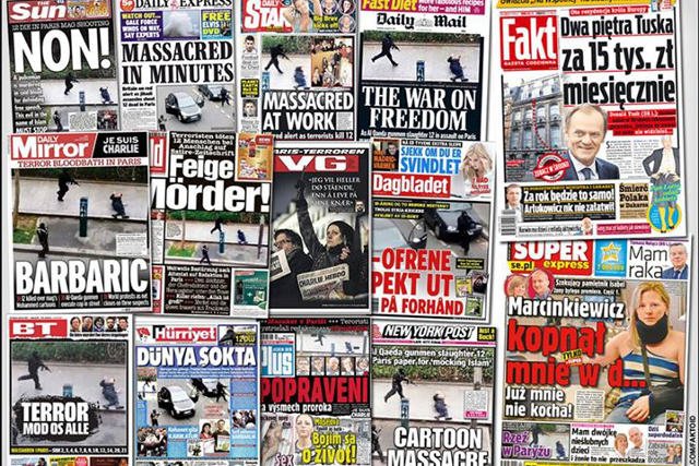 Redakcje "Faktu" i "Super Expressu" uznały, że czytelnicy nie będą na tyle zainteresowani atakiem terrorystycznym w Paryżu, by warto było poświęcać mu pierwszą stronę