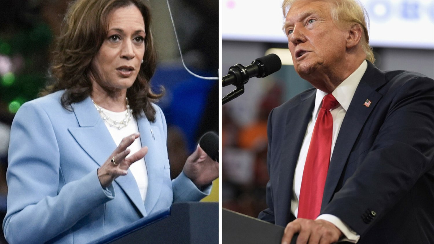 Kamala Harris, Donald Trump