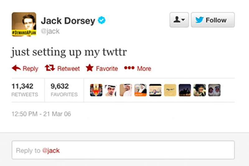 Pierwszy tweet w historii serwisu opublikowano 21 marca 2006 r.