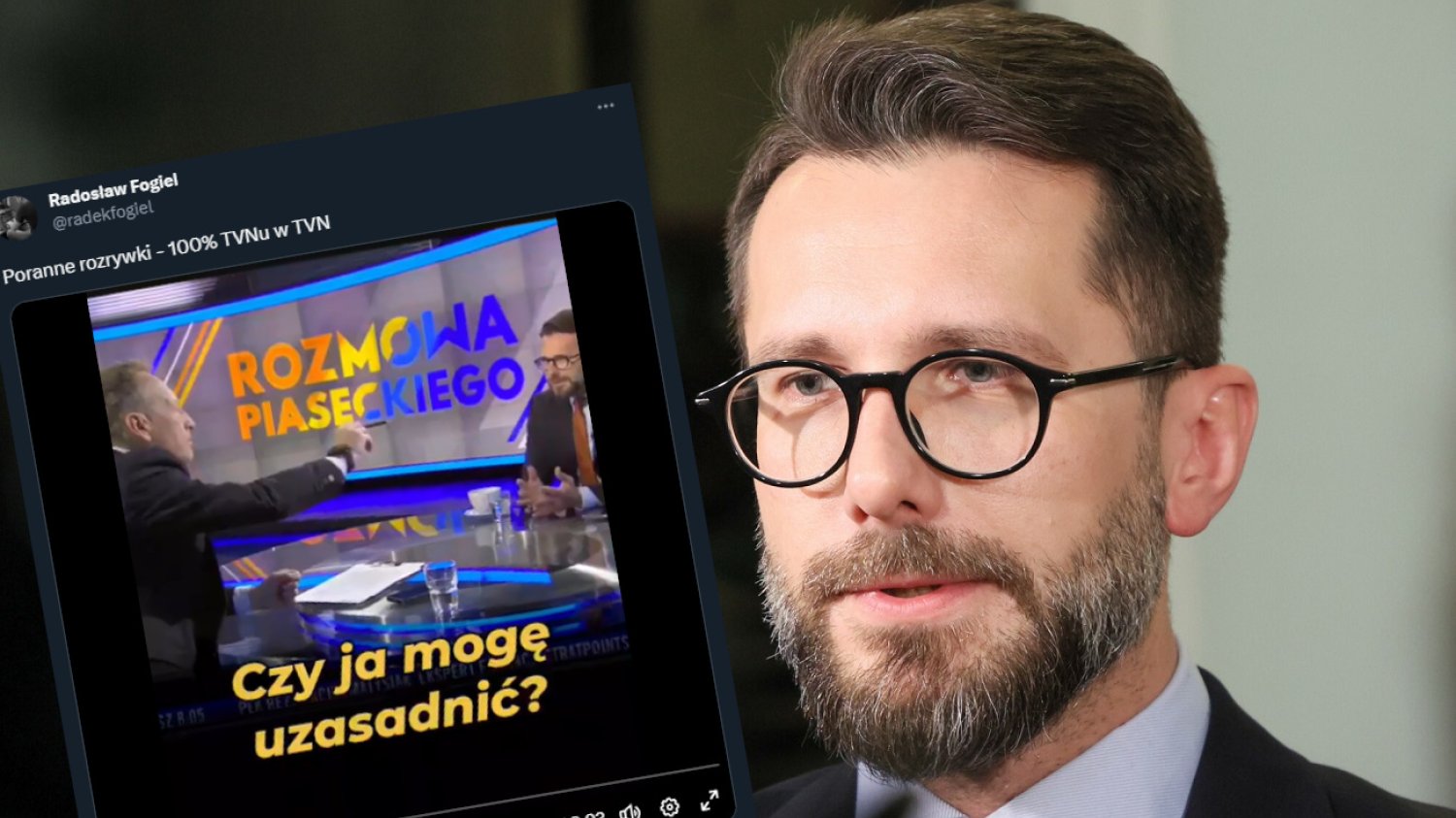 Radosław Fogiel po programie miał zarzut do Konrada Piaseckiego.