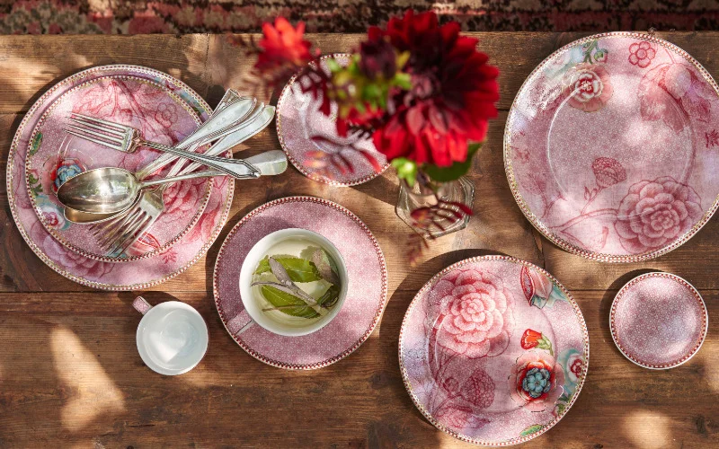 Komplet 2 filiżanek porcelanowych Spring to Life Pink 280 ml, 116 zł