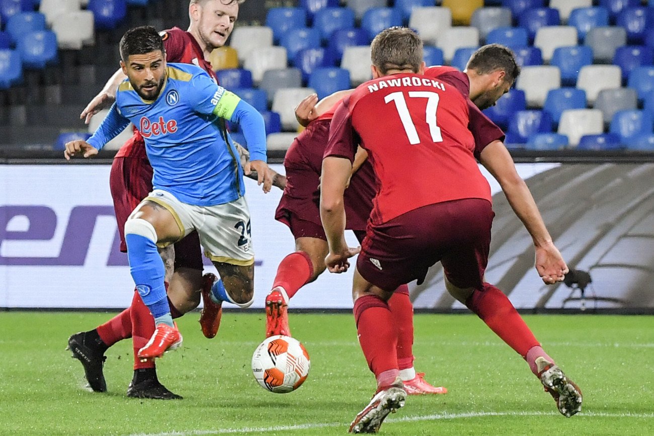 Lorenzo Insigne okazał się katem Legii Warszawa. Filigranowy piłkarz Napoli zaliczył gola oraz asystę.