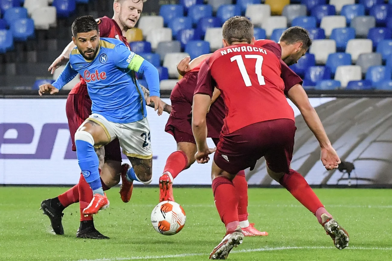 Lorenzo Insigne okazał się katem Legii Warszawa. Filigranowy piłkarz Napoli zaliczył gola oraz asystę.