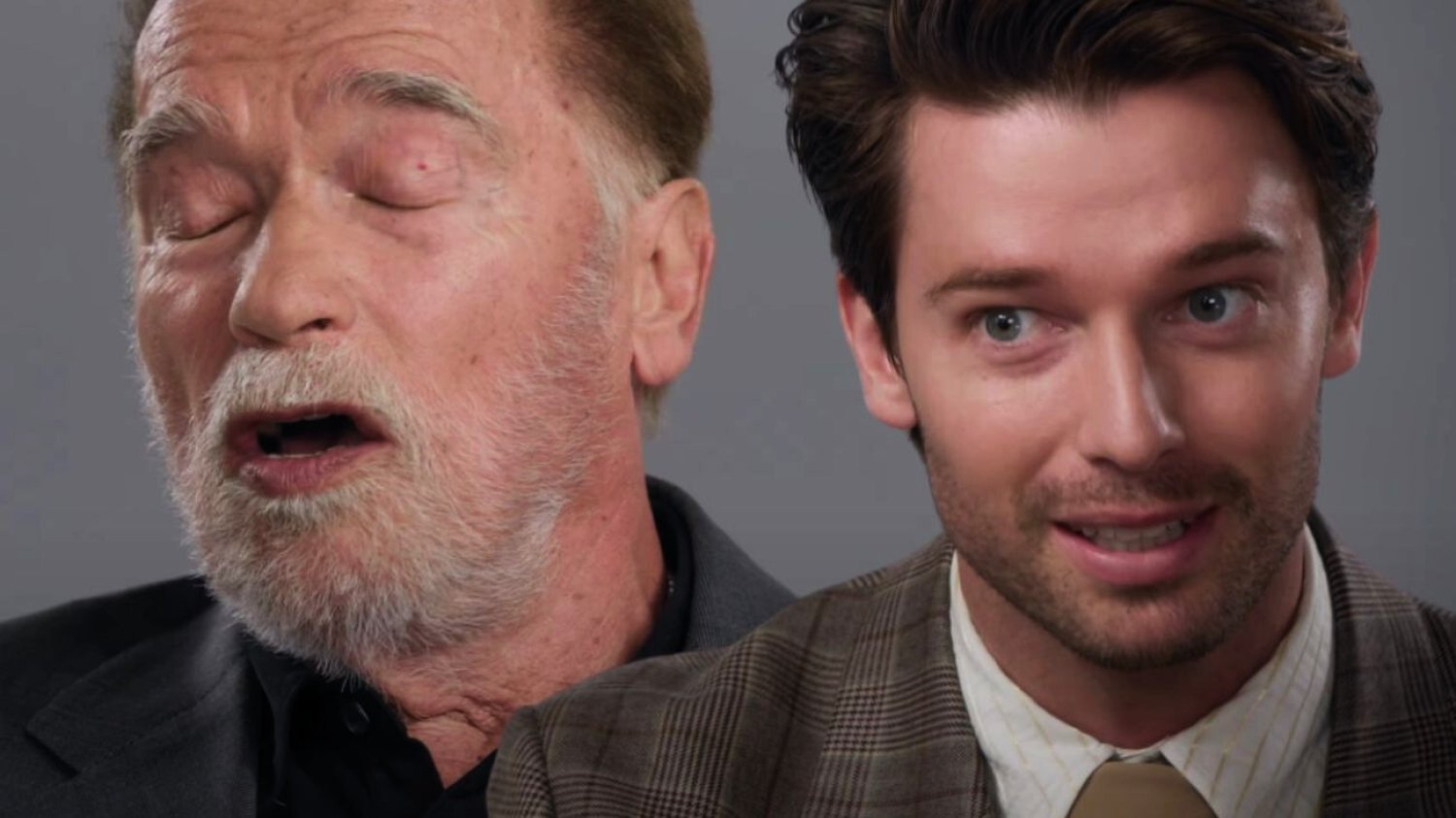 Arnold Schwarzenegger i Patrick Schwarzenneger o scenach z Saxtonem w Białym Lotosie Arnold Schwarzenegger i Patrick Schwarzenneger