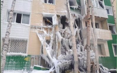 Wybuch gazu w bloku mieszkalnym w Niżniewartowsku.