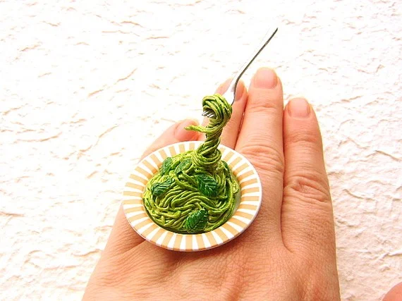 Floating Ring Spaghetti With Basil, projekt: SouZouCreations