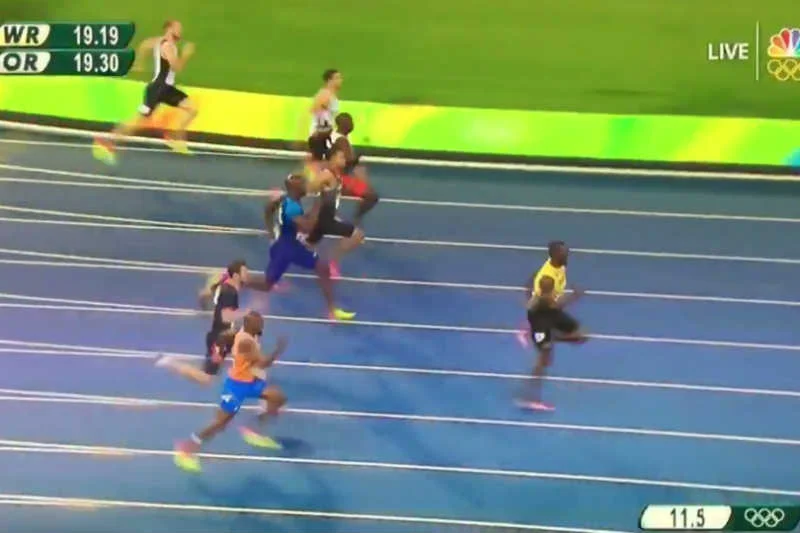 Usain Bolt zdeklasował konkurencję w finale biegu na 200 metrów.