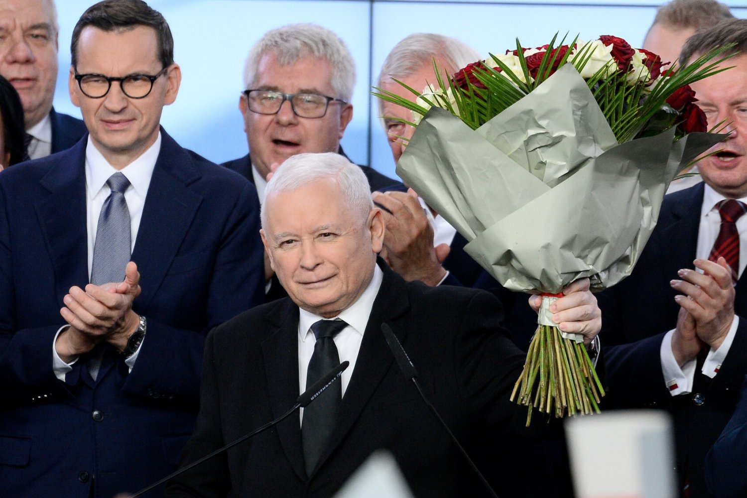 wieczór wyborczy PiS Jarosław Kaczyński, PiS