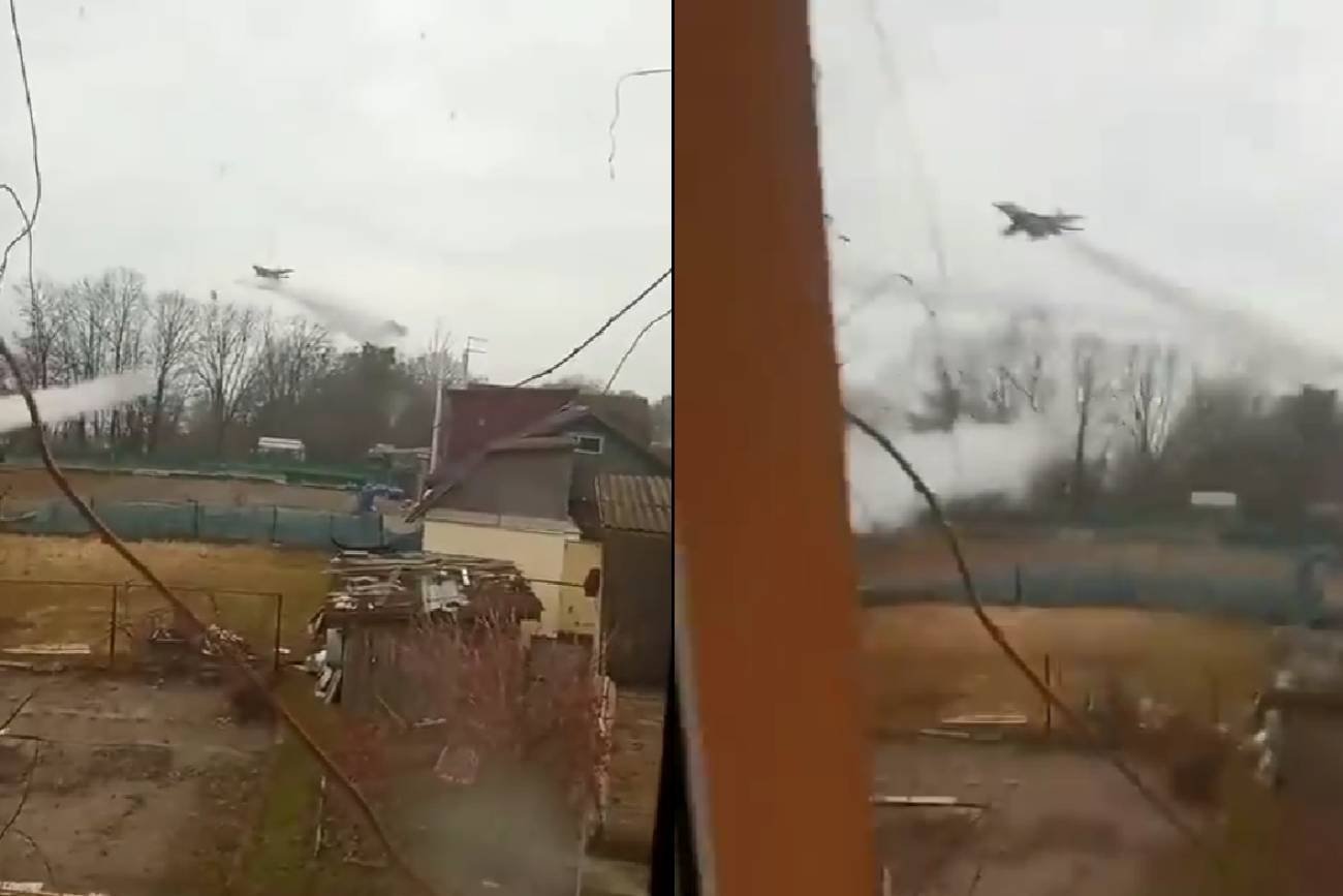 Na nagraniu widać, że Rosjanie przeprowadzali ataki w miejscach zamieszkanych przez cywilów.