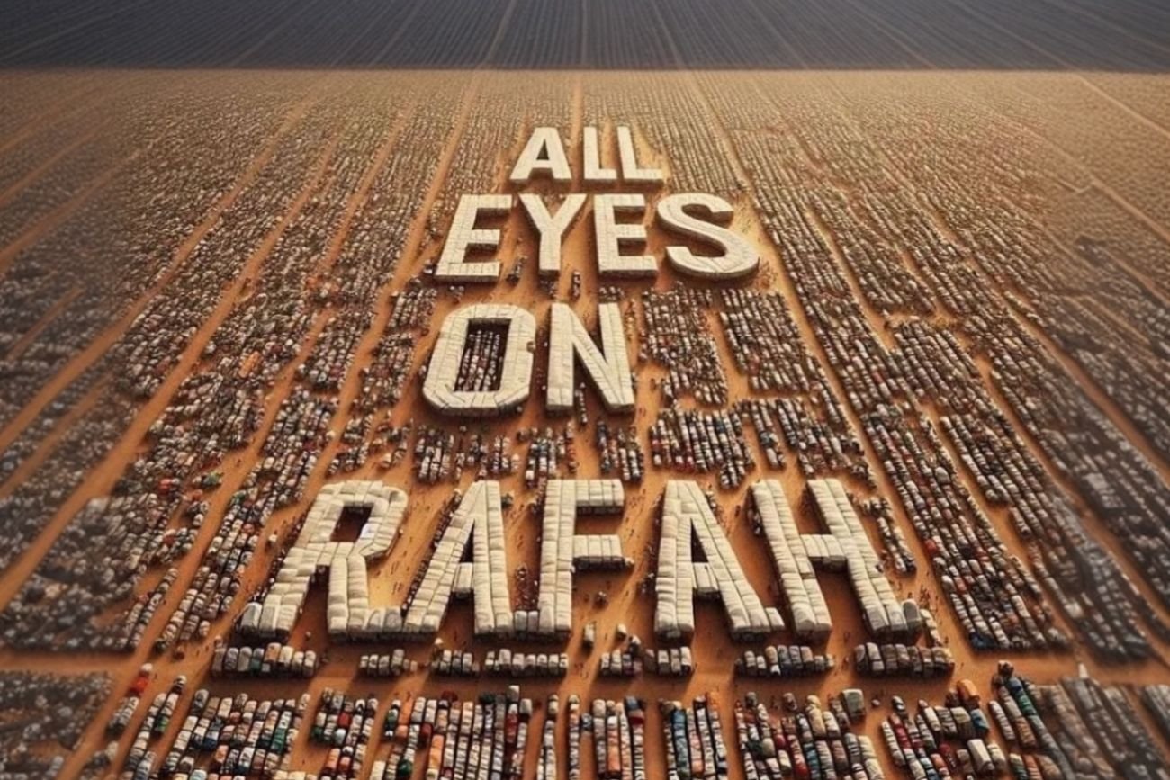 "All eyes on Rafah" ma zwrócić uwagę na ataki na cywilów
