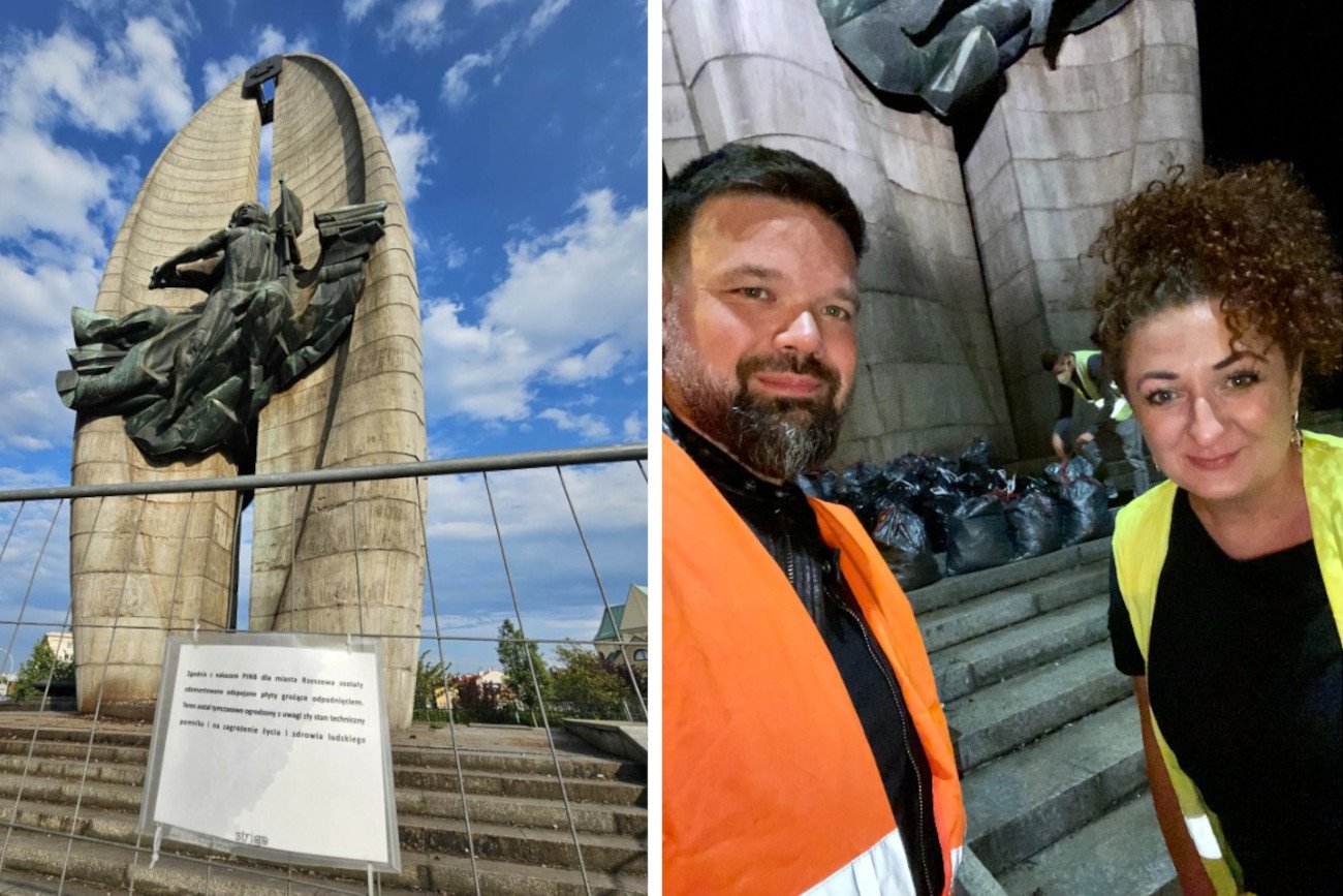 Aktywiści z Rzeszowa zaniedbali swój pomnik, wyręczyli ich aktywiści
