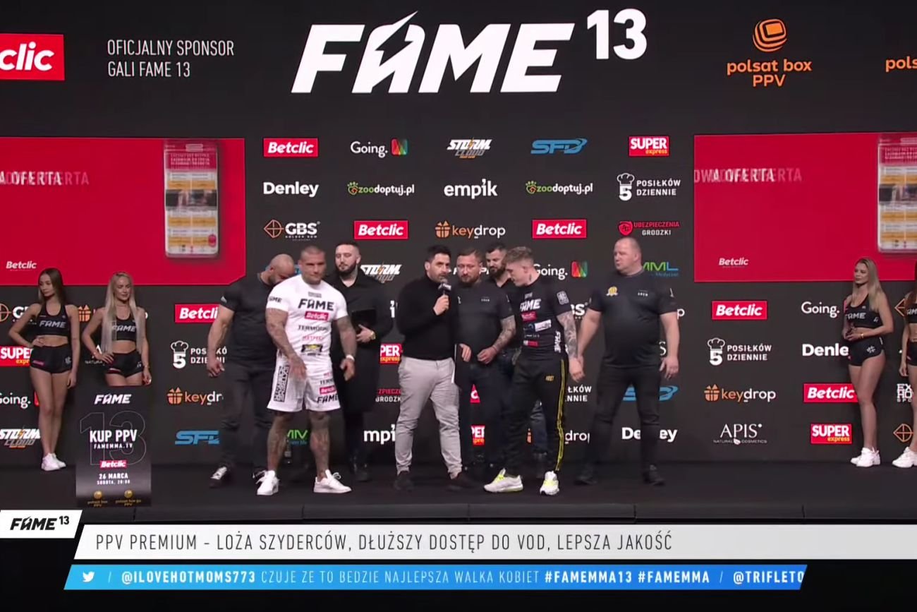 Podczas oficjalnego ważenia przed galą FAME MMA 13 było gorąco, a bohaterem został "Ferrari", który przekroczył wagę o 5 kg