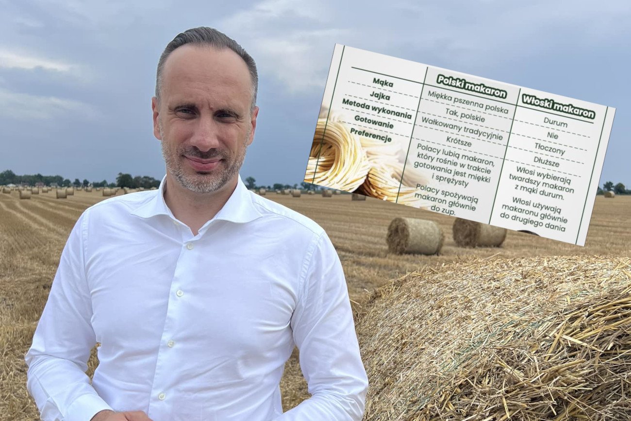 Janusz Kowalski mówi, dlaczego polski makaron jest lepszy od włoskiego