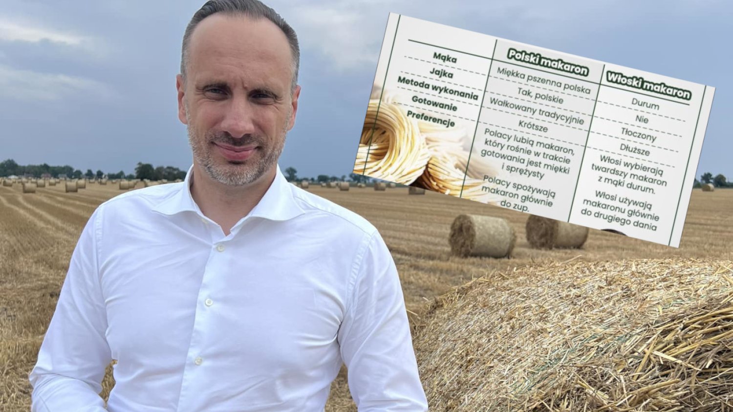 Janusz Kowalski mówi, dlaczego polski makaron jest lepszy od włoskiego
