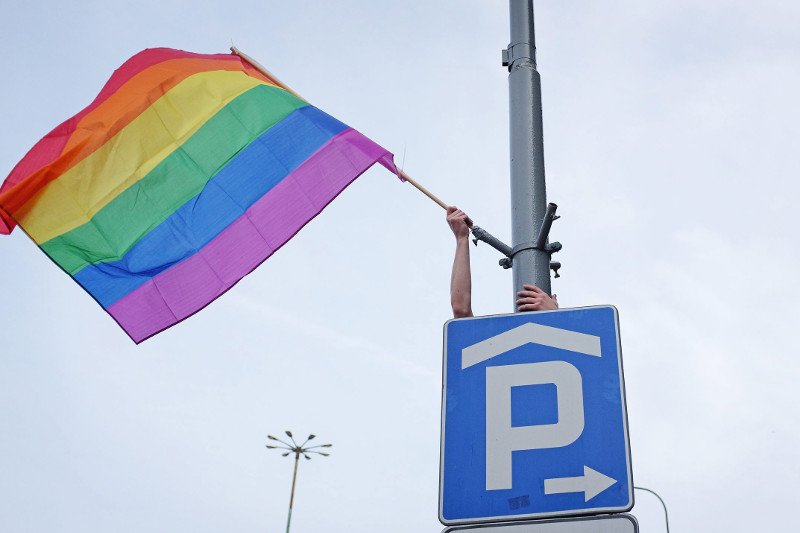 Przygotowania do Marszu Równości w Poznaniu.