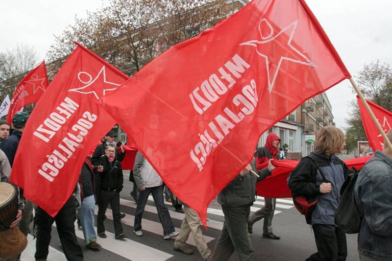 Pochód pierwszomajowy w Gdańsku