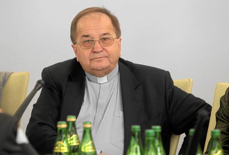 Ojciec Tadeusz Rydzyk podczas posiedzenia Komisji Kultury