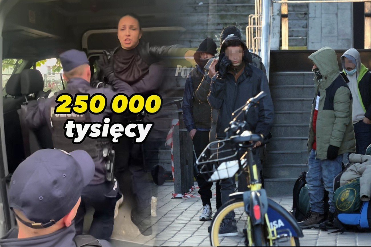 Kinga Gajewska z KO zatrzymana przez policję w Otwocku.