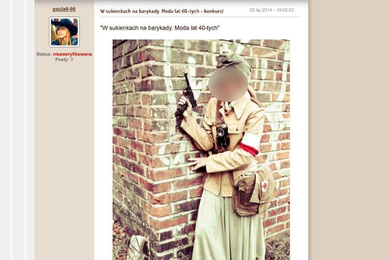 "W sukienkach na barykady" – taki konkurs przy okazji rocznicy wybuchu Powstania Warszawskiego ogłosiły "szafiarki"