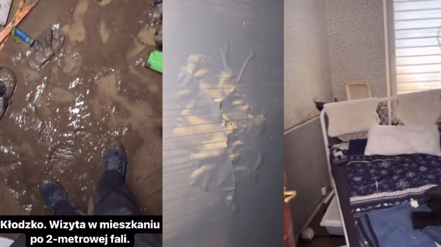 Tak wygląda zalane przez powódź mieszkanie w Kłodzku