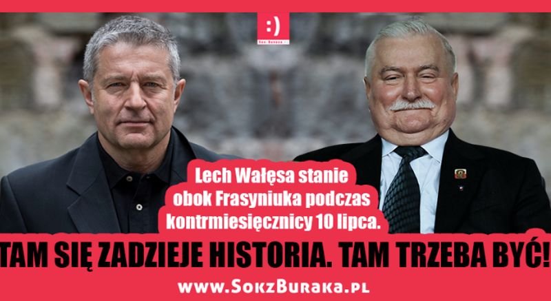 "Tam się zadzieje historia. Tam trzeba być" - autorzy strony SokzBuraka.pl zachęcają, by 10 lipca zjawić się na kontrmiesięcznicy