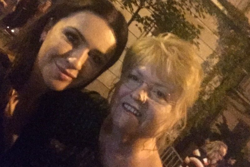 Beata Tadla i Elżbieta Pawłowicz "na spacerze"